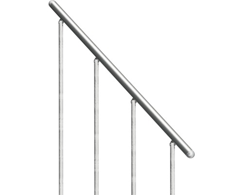 Balustradă metalică cu trei suporturi pentru scări și aplicații similare