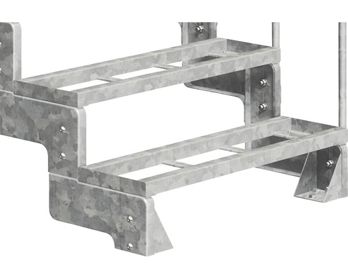 Scară metalică cu două trepte