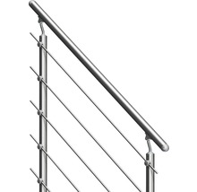 Balustradă din cablu de oțel inoxidabil cu mâner și mai multe cabluri