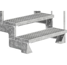 Scară metalică cu două trepte