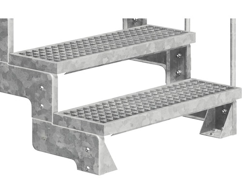 Scară metalică cu două trepte