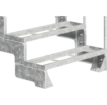 Set de scări metalice cu două trepte