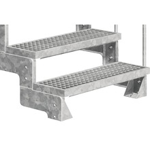 Scară metalică cu două trepte