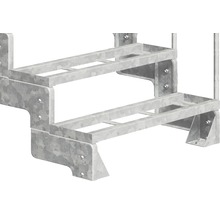 Scară metalică cu două trepte