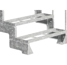 Scară metalică cu două trepte