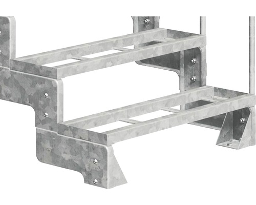 Scară metalică cu două trepte