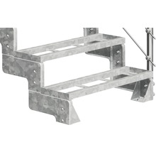 Scară metalică cu două trepte