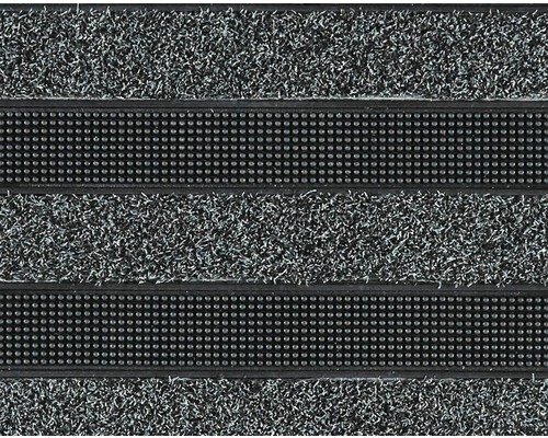 Covoraș de intrare cu model în dungi din textile și cauciuc