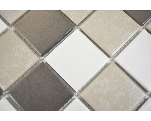 Placă de mozaic cu pietre pătrate, mate