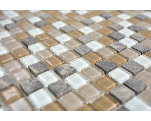 Plăci de mozaic din sticlă și piatră pentru interior