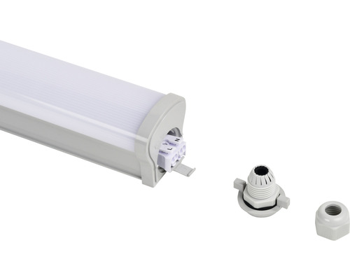 Corp de iluminat cu LED pentru spații umede cu material de conectare