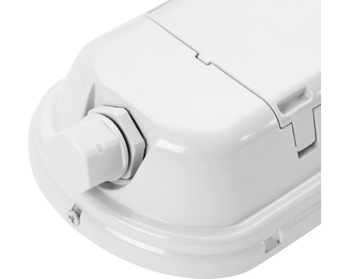 Vizualizare detaliată a unei lămpi pentru încăperi umede