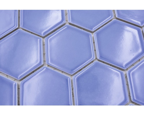 Prim-plan cu plăci hexagonale
