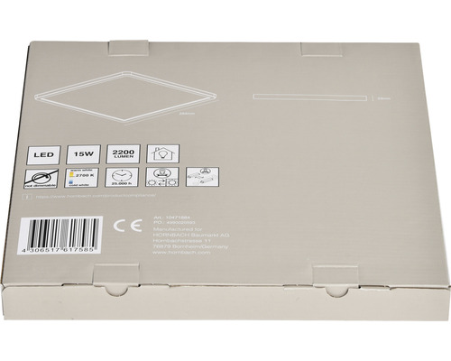 Ambalaj lampă LED cu 15 wați și o intensitate luminoasă de 2200 lumeni