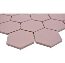 Mozaic piscină ceramic HX AT54 Hexagon Uni roșu cărămidă 32,5x28,1 cm