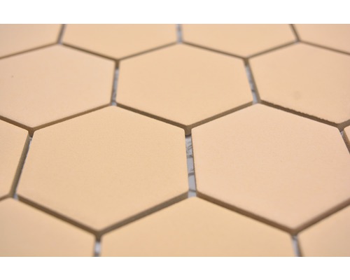 Prim-plan cu plăci hexagonale