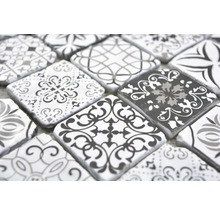 Mozaic Quadrat black&white 30x30 cm
