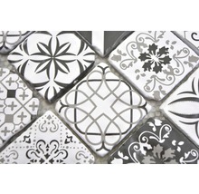 Mozaic Quadrat black&white 30x30 cm