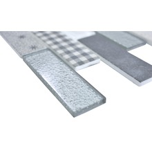 Mozaic XCM BR89 brick crystal retro gri 29,7x25,8 cm