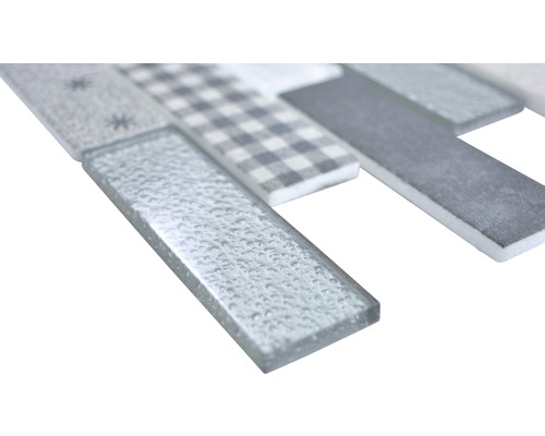 Placă de mozaic din sticlă și gresie cu diverse modele