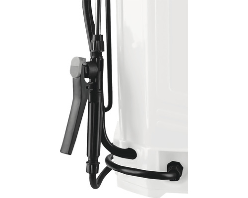 Imagine detaliată cu un pulverizator de spate cu lance de pulverizare și rezervor.