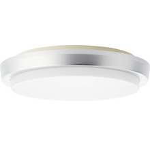 Plafonieră cu LED integrat Devora 12W 900 lumeni, Ø28 cm, pentru exterior IP54, argintiu/alb-thumb-1