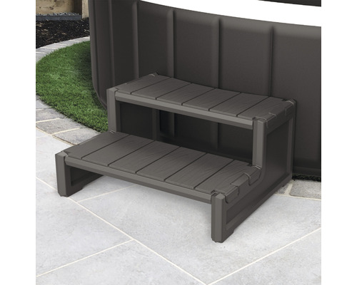 Scară de piscină cu două trepte pentru acces ușor la piscină