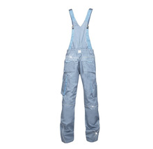 Pantaloni de lucru cu pieptar Ardon Summer din bumbac + poliester gri/albastru, mărimea 46-thumb-2