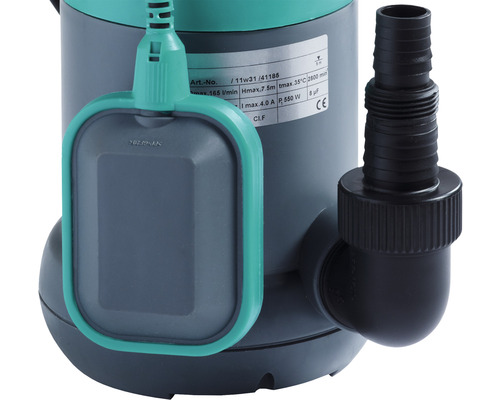 Pompă submersibilă cu flotor și racord de furtun