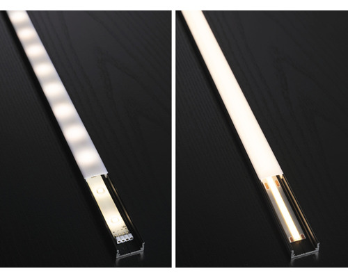 Comparație de profile de iluminat cu LED