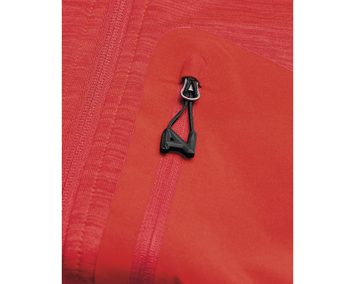 Detaliu al unei jachete cu fermoar