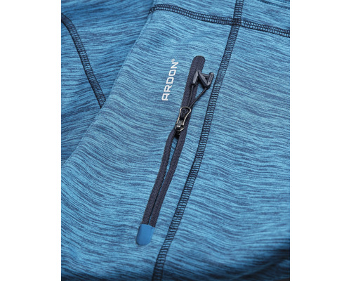 Prim-plan cu o jachetă de lucru cu buzunar cu fermoar și logo Ardon.