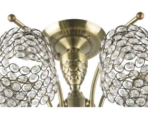 Lumină de plafon cu pandantive de cristal