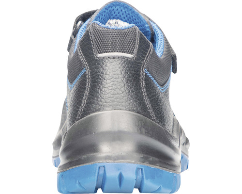 Vedere din spate a unui pantof de siguranță gri