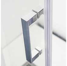 Ușă duș culisantă Sanotechnik Elite 120 x 195 cm sistem Soft Close sticlă transparentă profil crom-thumb-4