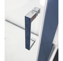 Cabină de duș pătrată Sanotechnik Elite E80SC 80 x 80 x 195 cm sistem Soft Close sticlă transparentă profil crom-thumb-11