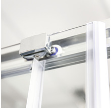 Cabină de duș pătrată Sanotechnik Elite E80SC 80 x 80 x 195 cm sistem Soft Close sticlă transparentă profil crom-thumb-9