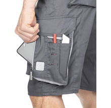 Pantaloni scurți Ardon Summer din bumbac + poliester gri închis, mărimea 46