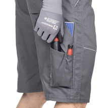Pantaloni scurți Ardon Summer din bumbac + poliester gri închis, mărimea 46