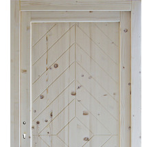 Ușă din lemn cu model herringbone