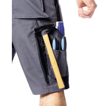 Pantaloni scurți de lucru gri cu unelte în buzunar