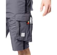 Pantaloni scurți de lucru gri cu buzunare