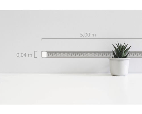 Bordură cu motiv meandru grecesc, lungime de 5,00 metri și lățime de 0,04 metri