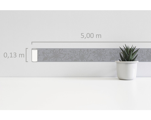 Bordură de tapet cu model floral, lungime de 5 metri și lățime de 0,13 metri