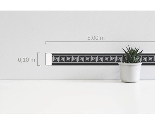 Bordură cu motiv meandru, lungime 5,00 m și lățime 0,10 m pentru decorarea peretelui