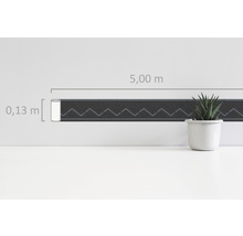 Bordură decorativă cu model în zig-zag, lungime 5 metri, lățime 0,13 metri