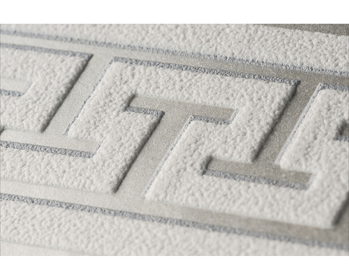 Prim-plan cu un tapet alb cu model geometric