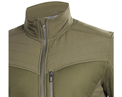 Jachetă verde din fleece cu fermoar