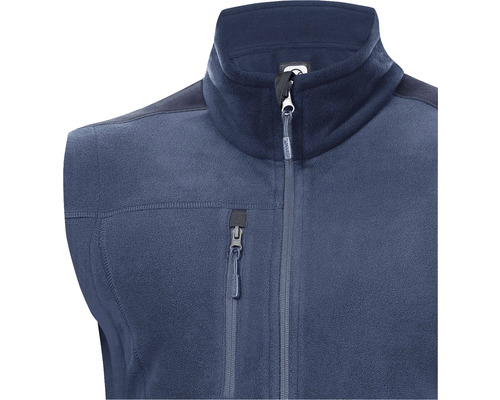 Vestă din fleece fără mâneci cu fermoar