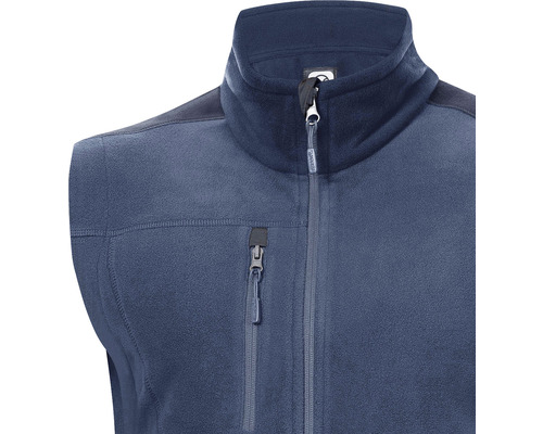 Vestă fleece cu fermoar și buzunare